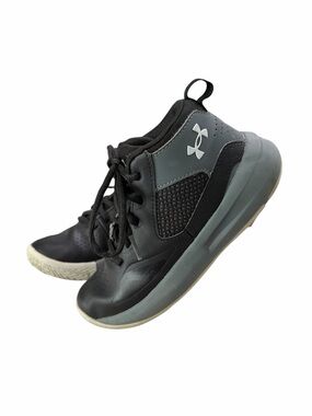 Under Armour Lockdown 5 - Kid’s - Basketball Sneakers- black and pitch grey